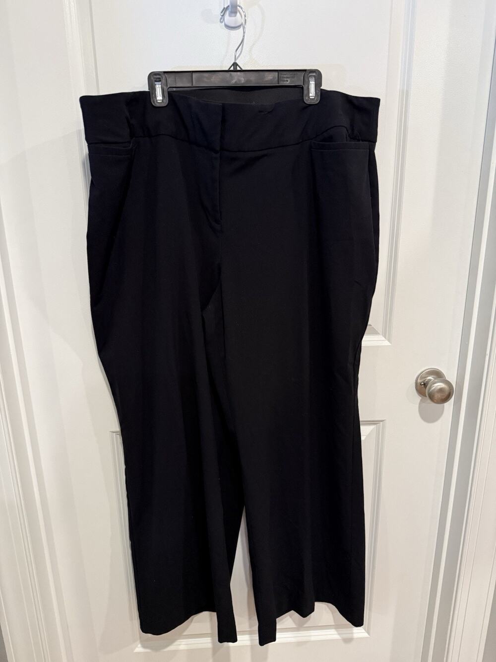 Lane Bryant The Allie Dress Pants Womens Size 24R Black Woven Work Office Career